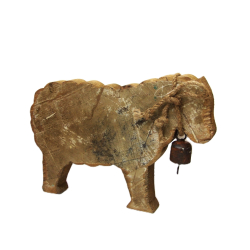 Baran z drewna z recyclingu Beżowy Brązowy